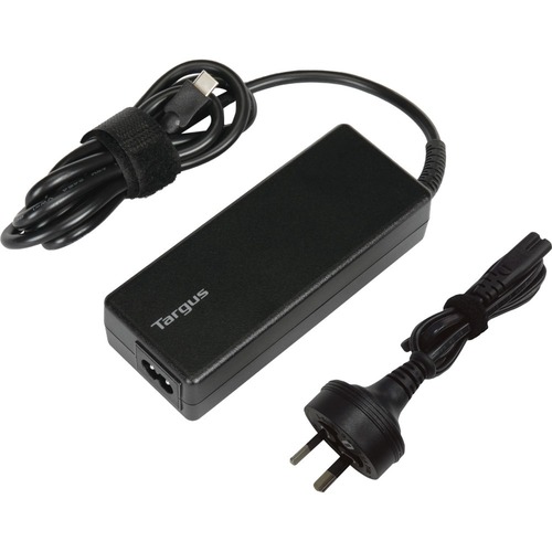 Targus APA108AU 100 W AC Adapter - TAA Compliant - For Notebook, Tablet PC, Smartphone, USB Type C Device - Black