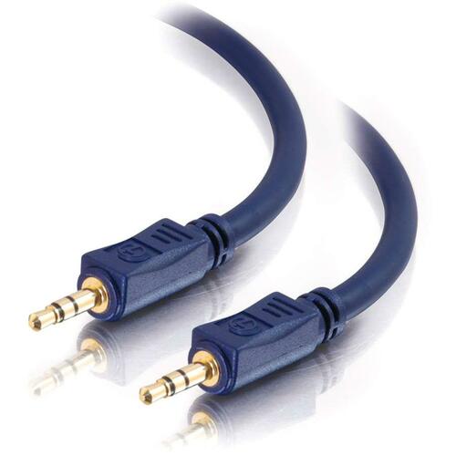 C2G Velocity Stereo Audio Cable - 75 ft Audio Cable - First End: 1 x Mini-phone Stereo Audio - Male - Second End: 1 x Mini