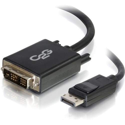 C2G 3ft DisplayPort Male to Single Link DVI-D Male Adapter Cable - Black - 3 ft DisplayPort/DVI-D Video Cable for Notebook