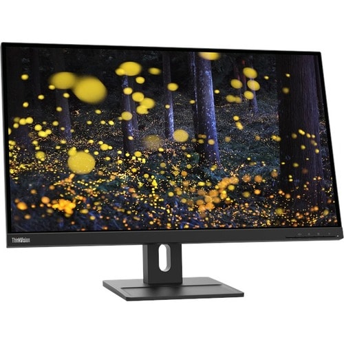 Moniteur LCD Lenovo ThinkVision E27q-20 27" Class WQHD - 16:9 - Noir corbeau - 68,6 cm (27") Viewable - Technologie IPS - 