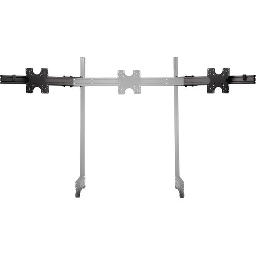 Next Level Racing Elite Freestanding Triple Monitor Stand Add On Carbon Grey - Up to 43" Screen Support - 9.25" Height x 3