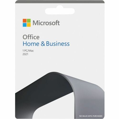 Microsoft Office 2021 Home & Business - Box Pack - 1 PC/Mac - Medialess - English - PC, Intel-based Mac