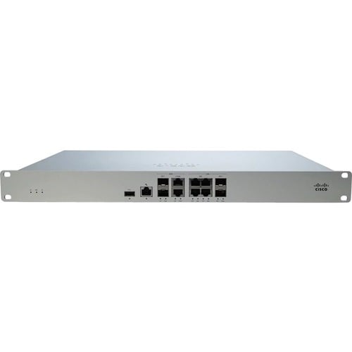 Meraki MX105 Network Security/Firewall Appliance - 6 Port - 2.5GBase-T - 10 Gigabit Ethernet, 10GBase-X - 5 x RJ-45 - 4 To