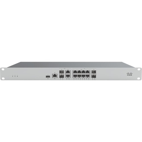 Meraki MX85 Network Security/Firewall Appliance - 10 Port - 1000Base-T - Gigabit Ethernet, 1000Base-X - 9 x RJ-45 - 4 Tota