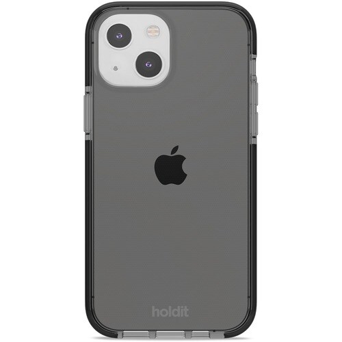 Holdit Case for Apple iPhone 13 Smartphone - Seethru Black - Glossy - Shock Resistant, Impact Resistant - Thermoplastic Po