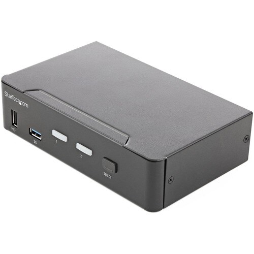StarTech.com KVM-Switchbox - TAA-konform - 2 Computer - 1 Lokaler Benutzer(n) - 3840 x 2160 - 9 x USB - 3 x HDMI - 1U - De