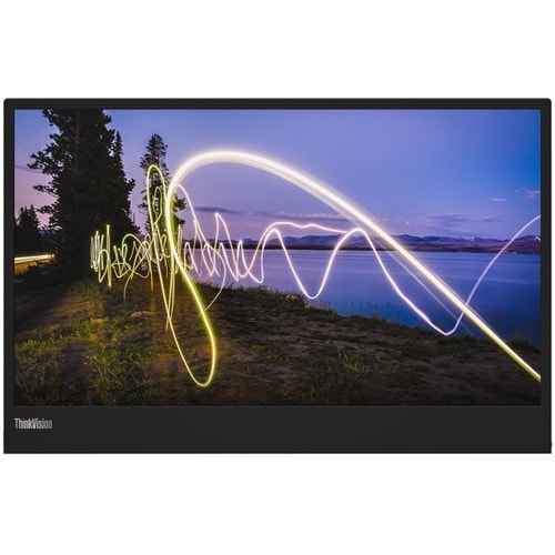 Lenovo ThinkVision M15 16" Class Full HD LED Monitor - 16:9 - Raven Black - 39.6 cm (15.6") Viewable - In-plane Switching 