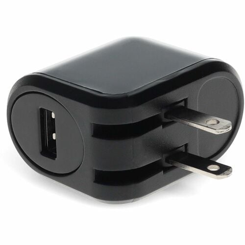 AddOn Wall Plug to USB 2.0 (A) 5V 2.4A for US Black - 5 V DC Output - 2.40 A - Black - 1