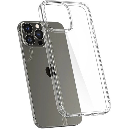 Spigen Ultra Hybrid Case for Apple iPhone 13 Pro Smartphone - Crystal Clear - Shock Absorbing, Drop Resistant - Thermoplas