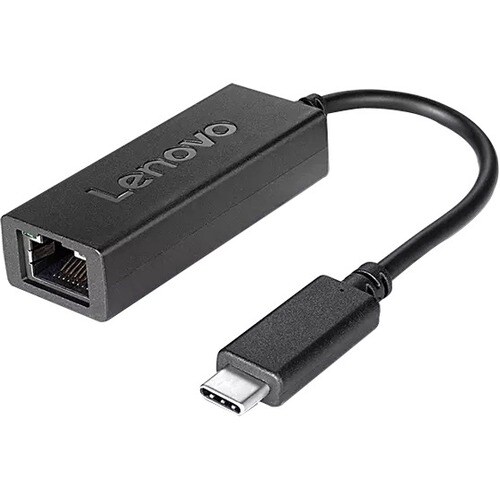 Lenovo USB-C to Ethernet Adapter - USB Type C - 125 MB/s Data Transfer Rate - 1 Port(s) - 1 - Twisted Pair - 10/100/1000Ba