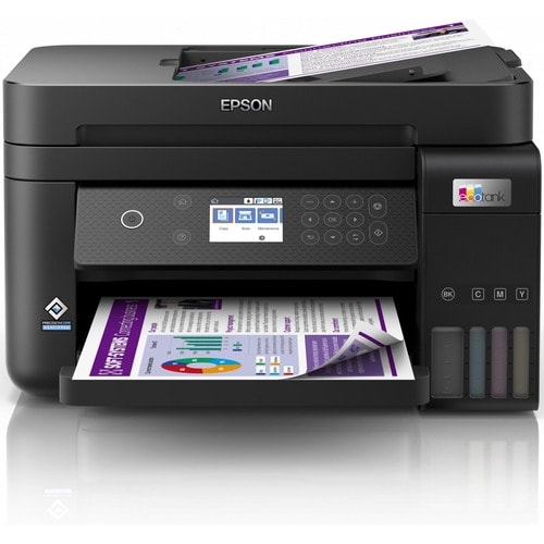 Epson L6270 Wireless EcoTank Inkjet Multifunction Printer - Colour - Black - Copier/Printer/Scanner - 33 ppm Mono/20 ppm C