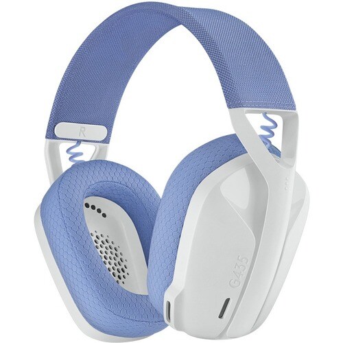 Logitech G G435 Wireless Over-the-head Stereo Gaming Headset - Off White, Lilac - Binaural - Circumaural - 1000 cm - Bluet