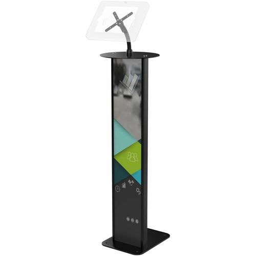 CTA Digital VESA-Compatible Floor Stand Workstation - 43.30" Height x 11.80" Width x 14.90" Depth - Floor Stand - Aluminum