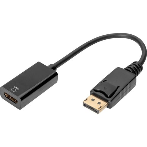 Digitus 20 cm DisplayPort/HDMI AV-Kabel - 1 Stück - Cable for Audio-/Video-Gerät, Computer, Notebook, TV, HDTV, Projektor 