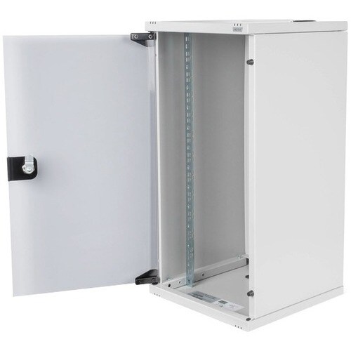 Digitus 12U Wandmontierbar Geschlossener Schrank Rackschrank für Networking - 254 mm Rack Width x 240 mm Rack Depth - Hell