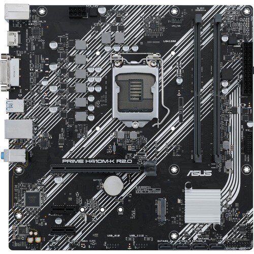 Asus Prime H410M-K R2.0 Desktop Motherboard - Intel H410 Chipset - Socket LGA-1200 - Intel Optane Memory Ready - Micro ATX