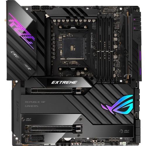 Asus ROG Crosshair VIII Extreme Desktop Motherboard - AMD X570 Chipset - Socket AM4 - Extended ATX - Ryzen 7, Ryzen 7 PRO,