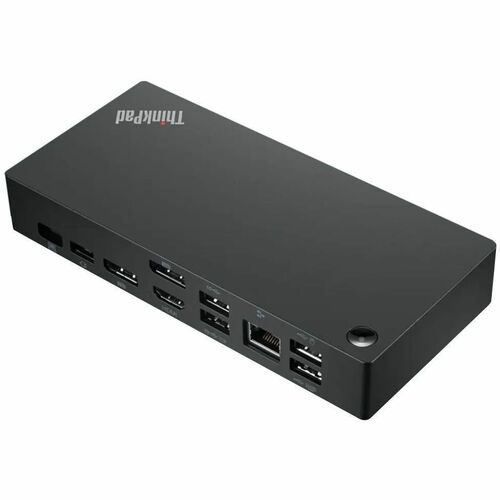 Lenovo USB Type C Docking Station for Notebook - Black - 3.0 Displays Supported - 3840 x 2160 - 2 x USB 2.0 - USB Type-C -