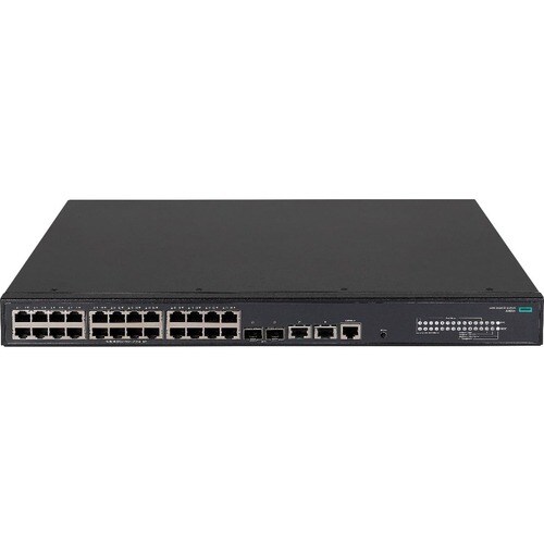 HPE FlexNetwork 5140 24G PoE+2SFP+2XGT EI Switch - 26 Ports - Manageable - Gigabit Ethernet, 10 Gigabit Ethernet - 10/100/