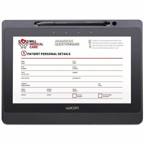 Wacom Unterschrifblock - 235 mm x 132 mm Aktiver Bereich - Kabel - Dunkelgrau - 25,7 cm (10,1 Zoll) LCD - 1920 x 1080 - US