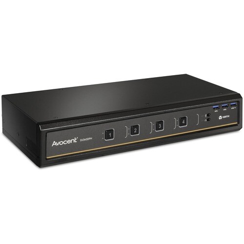 Vertiv AVOCENT SwitchView 300 SV340DPH KVM Switchbox - Compatível com TAA - 4 Computador(es) - 1 Utilizador(es) local(ais)