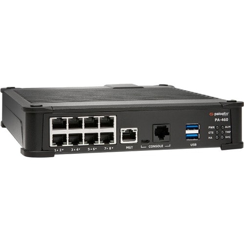 Palo Alto PA-460 Network Security/Firewall Appliance - 8 Port - 10/100/1000Base-T - Gigabit Ethernet - 3DES, AES (128-bit)