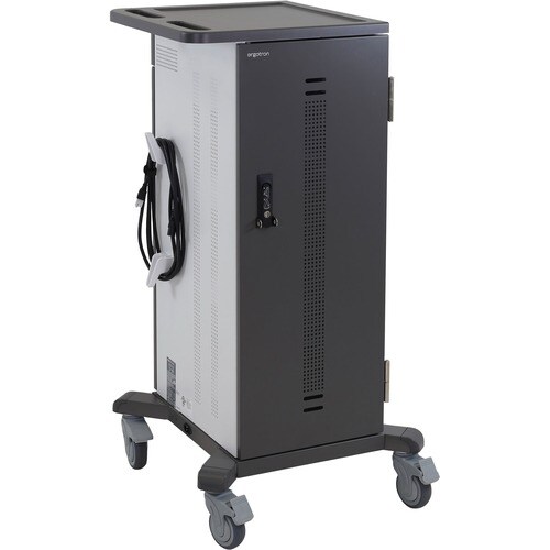 Ergotron YES Carrinho de carregamento - 4 Estante - 50,80 kg Capacidade - 4 Casters - 101,60 mm Tamanho do rodízio - Aço -
