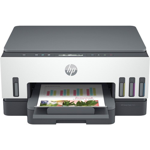 HP 7005 Kabellos Smart Tank - Tintenstrahl-Multifunktionsdrucker - Farbe - Grau, Weiß - Kopierer/Drucker/Scanner - 23 Seit