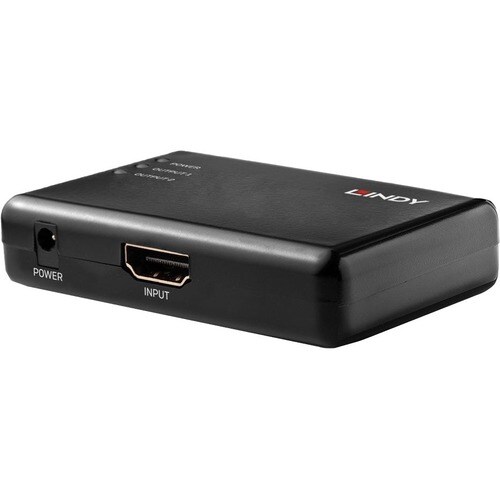 LINDY Signalverteiler - Plastik - 3840 × 2160 - 1 x HDMI Ein - 2 x HDMI Aus