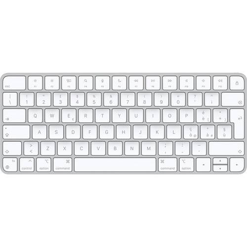 Apple Magic Keyboard - Wired/Wireless Connectivity - Lightning Interface - White - Bluetooth Multimedia Hot Key(s) - iPad,