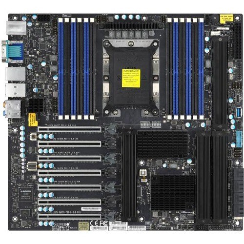 Supermicro X11SPA-T 工作站主板 - Intel C621 芯片组 - P LGA-3647插座 - 扩展 ATX - 3 TB DDR4 SDRAM 最大内存 - RDIMM, LRDIMM, DIMM - 12 x 内存插