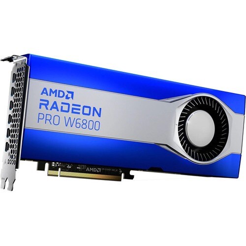 AMD Radeon Pro W6800 显卡 - 32 GB GDDR6 - 全高度 - 7680 x 4320 - 256 位 总线宽度 - PCI Express 4.0 x16 - 6 x Mini DisplayPort - 迷你显示端口
