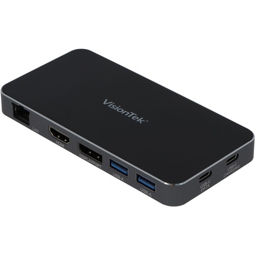 VisionTek VT400 - Dual Display USB-C Docking Station with Power Passthrough - for Notebook - 100 W - USB Type C - 2 Displa