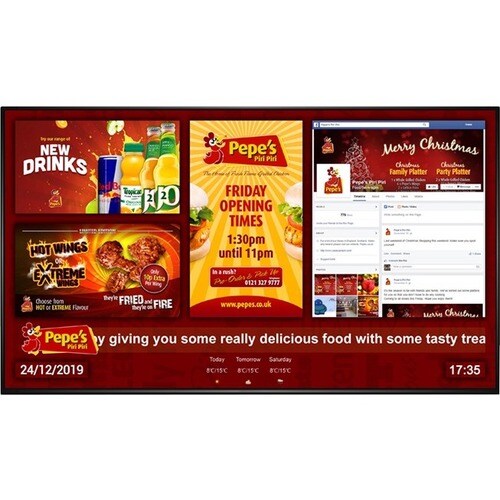 AllSee DM55D 55" LCD Digital Signage Display - 24 Hours/7 Days Operation - In-plane Switching (IPS) Technology Cortex A17 