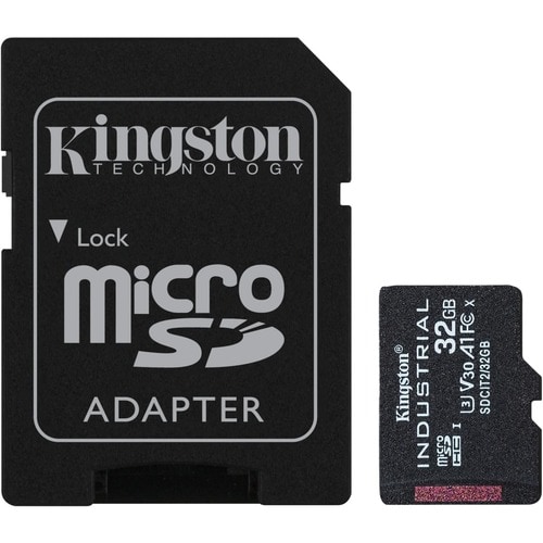 Carte Micro SDHC Kingston Industrial SDCIT2 - 32 Go - Classe 10/UHS-I (U3) - V30