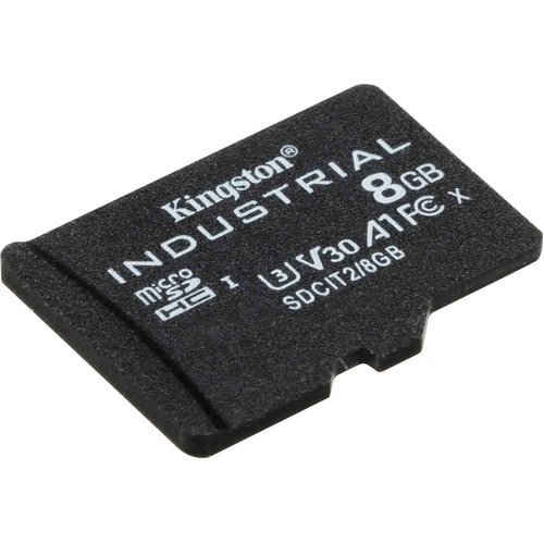 Kingston Technology 8GB microSDHC Industrial C10 A1 pSLC Card Single Pack w/o Adapter. Capacity: 8 GB, Flash card type: Mi