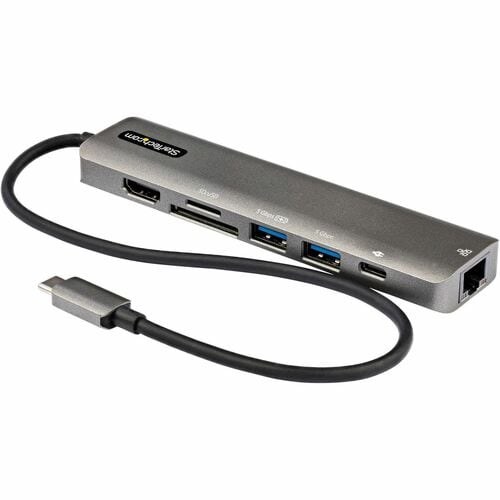 StarTech.com Adattatore multiporta USB C a HDMI 2.0 4K 60 Hz, 100W PD, SD/MicroSD, Hub USB 3.0 - USB Type-C Mini Dock - Ca