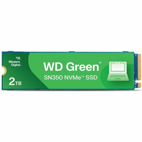 WD Green SN350 WDS200T3G0C 2 TB Solid State Drive - M.2 2280 Internal - PCI Express NVMe - 3200 MB/s Maximum Read Transfer