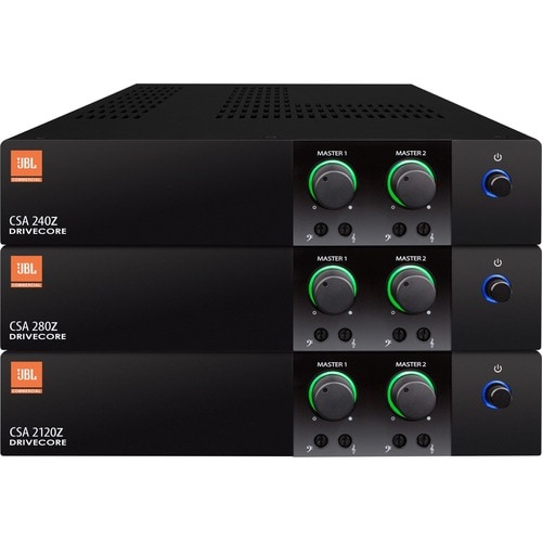 JBL Commercial Commercial CSA-240Z Amplifier - 80 W RMS - 2 Channel - 20 Hz to 20 kHz - 50 W - Ethernet