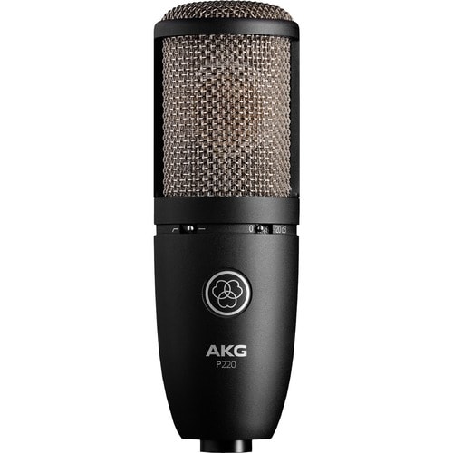 AKG P220 Wired Condenser Microphone - 20 Hz to 20 kHz - Cardioid - Shock Mount - XLR