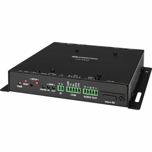 Crestron AirMedia AM-3200 Audio/Video Switchbox - Cable - 3840 x 2160 - 4K - 2160p - Notebook, Smartphone, Tablet, Display