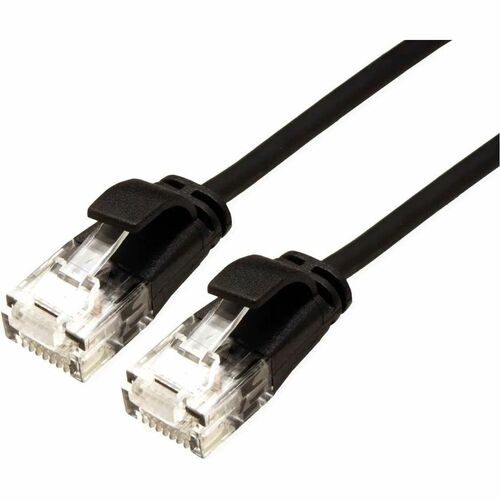ROLINE UTP DataCenter Patchkabel Kat.6A (Class EA), LSOH, slim, schwarz, 0,3 m