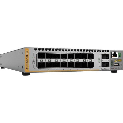 Allied Telesis x550 x550-18XSQ Gerenciável Comutador de camada 3 - Ethernet de 10 Gigabit - 3 Camada suportada - Modular -