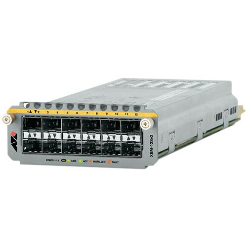 Allied Telesis AT-XEM-12SV2 Módulo de expansão - Para Trabalho em rede de dados, Rede óptica - 12 x Slots de expansão