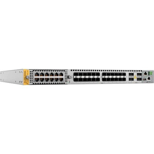Allied Telesis x950 x950-28XSQ Gerenciável Comutador de camada 3 - 3 Camada suportada - Modular - Fibra ótica - 1U - Montá