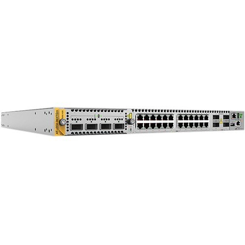 Allied Telesis x950 x950-28XTQm 24 Portas Gerenciável Comutador de camada 3 - 3 Camada suportada - Modular - Fibra ótica, 