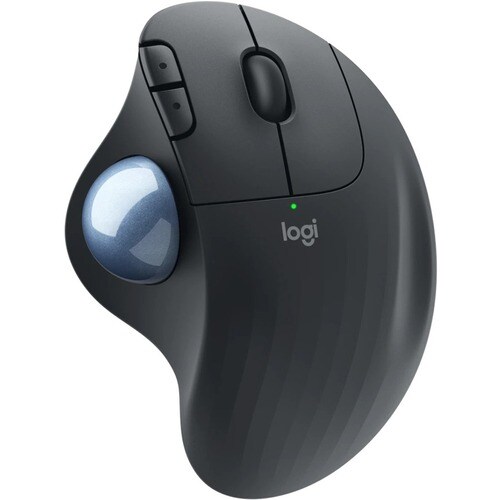 Logitech ERGO M575 Mouse - Bluetooth - USB Type A - Optical - 3 Programmable Button(s) - Graphite - Wireless - 4000 dpi - 
