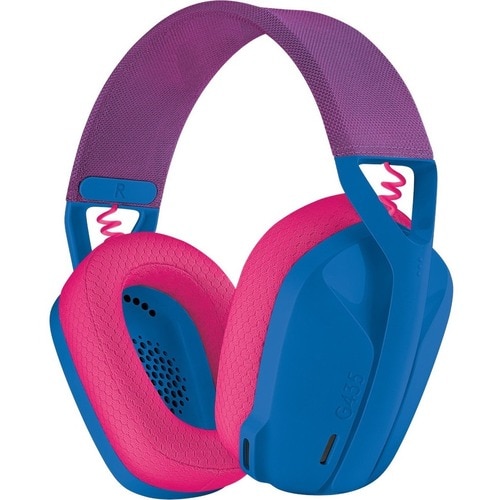 Logitech G G435 Wireless Over-the-head Stereo Gaming Headset - Blue, Raspberry - Binaural - Circumaural - 1000 cm - Blueto
