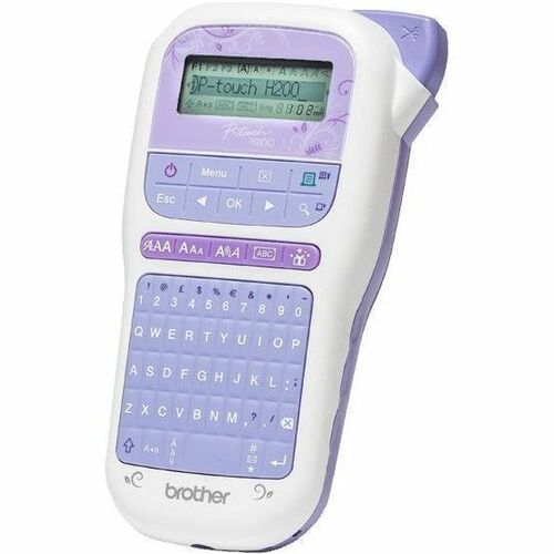 Brother P-touch PT-H200 Electronic Label Maker - Thermal Transfer - 20 mm/s Color - 6 Fonts - 180 dpi - Label12 mm, 3.50 m
