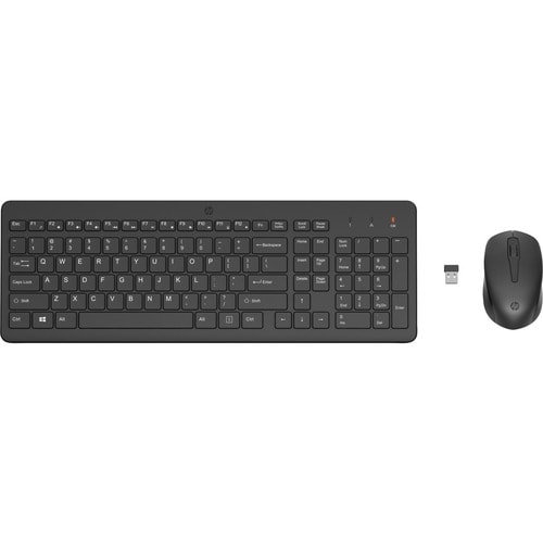 HP 330 Tastatur & Maus - Tastatur, Kabellos 2,40 GHz USB Typ-A - Maus, Kabellos, USB Typ-A für PC